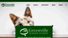 What Greenvillehumane.com website looked like in 2021 (2 years ago)