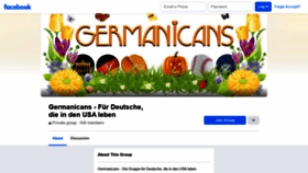 What Germanicans.com website looked like in 2021 (2 years ago)
