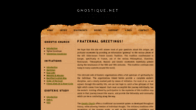What Gnostique.net website looked like in 2021 (2 years ago)