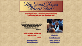 What Goodnewsaboutgod.com website looked like in 2021 (2 years ago)