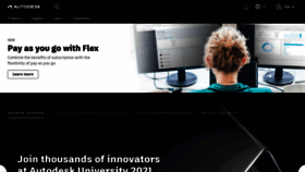 What Getautodesk.com website looked like in 2021 (3 years ago)