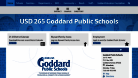 What Goddardusd.com website looked like in 2021 (2 years ago)