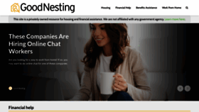 What Goodnesting.com website looked like in 2021 (2 years ago)