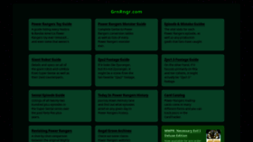 What Grnrngr.com website looked like in 2021 (2 years ago)