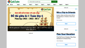 What Giaitoan.com website looked like in 2021 (2 years ago)