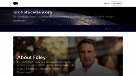 What Globalecoguy.org website looked like in 2021 (2 years ago)