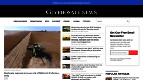 What Glyphosate.news website looked like in 2021 (2 years ago)