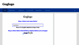 What Goglogo.net website looked like in 2021 (2 years ago)
