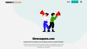 What Givecoupons.com website looked like in 2021 (2 years ago)