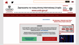 What Giodo.gov.pl website looked like in 2021 (2 years ago)
