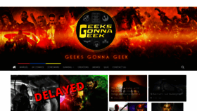 What Geeksgonnageek.com website looked like in 2021 (2 years ago)