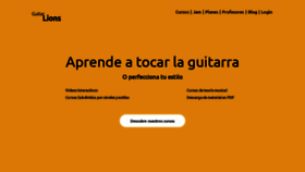 What Guitarlions.com website looked like in 2021 (2 years ago)