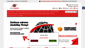 What Globalimport.pl website looked like in 2021 (2 years ago)