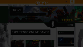 What Gamigo.com website looked like in 2021 (2 years ago)