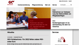 What Gkv-spitzenverband.de website looked like in 2021 (4 years ago)