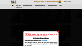 What Ghana.blsspainvisa.com website looked like in 2021 (2 years ago)