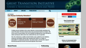 What Greattransition.org website looked like in 2021 (2 years ago)