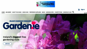 What Garden.ie website looked like in 2021 (2 years ago)