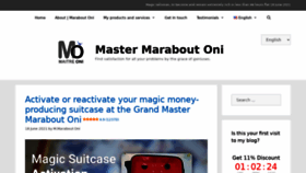 What Grand-maitre-marabout-oni.com website looked like in 2021 (3 years ago)