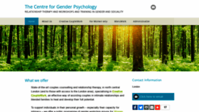 What Genderpsychology.com website looked like in 2021 (2 years ago)