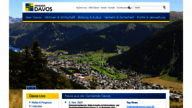 What Gemeinde-davos.ch website looked like in 2021 (2 years ago)