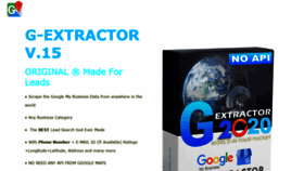 What G-extractor.com website looked like in 2021 (2 years ago)