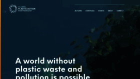 What Globalplasticaction.org website looked like in 2021 (2 years ago)