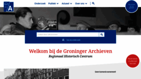What Groningerarchieven.nl website looked like in 2021 (2 years ago)