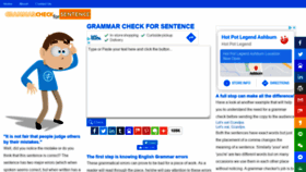 What Grammarcheckforsentence.com website looked like in 2021 (2 years ago)