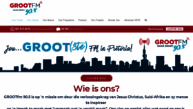 What Grootfm.co.za website looked like in 2021 (2 years ago)