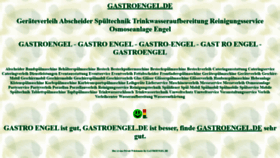 What Gastroengel.de website looked like in 2021 (4 years ago)