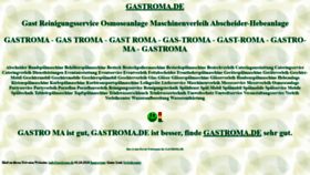 What Gastroma.de website looked like in 2021 (3 years ago)