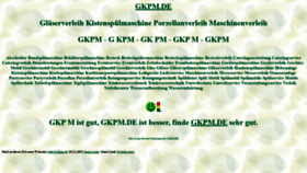 What Gkpm.de website looked like in 2021 (2 years ago)
