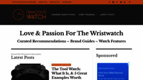 What Graciouswatch.com website looked like in 2021 (2 years ago)