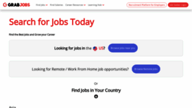 What Grabjobs.co website looked like in 2021 (2 years ago)