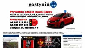 What Gostynin24.pl website looked like in 2021 (2 years ago)