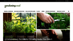 What Gardeningsoul.com website looked like in 2021 (2 years ago)