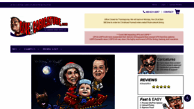 What Giveacaricature.com website looked like in 2021 (2 years ago)