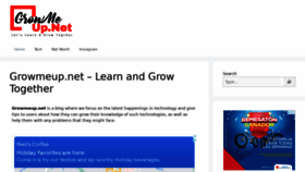 What Growmeup.net website looked like in 2021 (2 years ago)