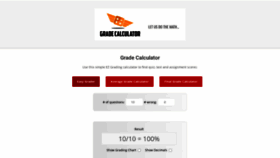 What Gradecalculator.com website looked like in 2021 (2 years ago)