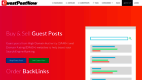 What Guestpostnow.com website looked like in 2021 (2 years ago)
