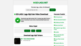 What Go-lagu.net website looked like in 2021 (2 years ago)