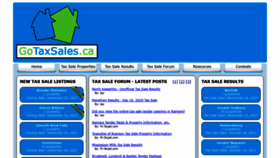 What Gotaxsales.ca website looked like in 2021 (2 years ago)