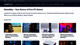 What Gameslay.net website looked like in 2021 (2 years ago)