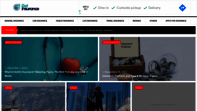 What Getinsurance.ng website looked like in 2021 (2 years ago)