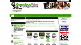 What Genealogywise.com website looked like in 2021 (2 years ago)
