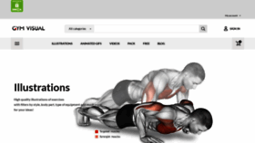 What Gymvisual.com website looked like in 2021 (2 years ago)