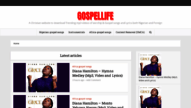 What Gospellife.com.ng website looked like in 2021 (2 years ago)