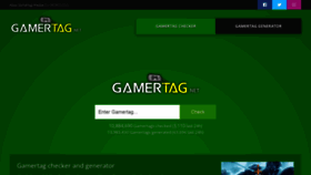 What Gamertag.net website looked like in 2021 (2 years ago)