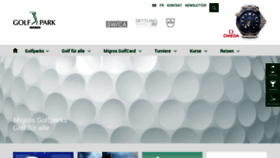 What Golfparks.ch website looked like in 2021 (2 years ago)